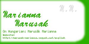 marianna marusak business card